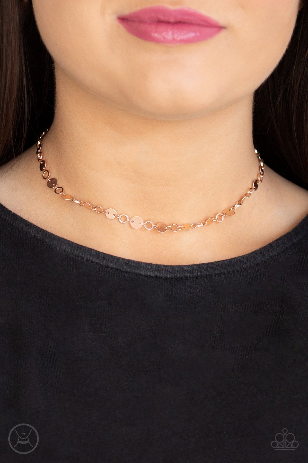 Inner Spotlight-rose gold-Paparazzi necklace