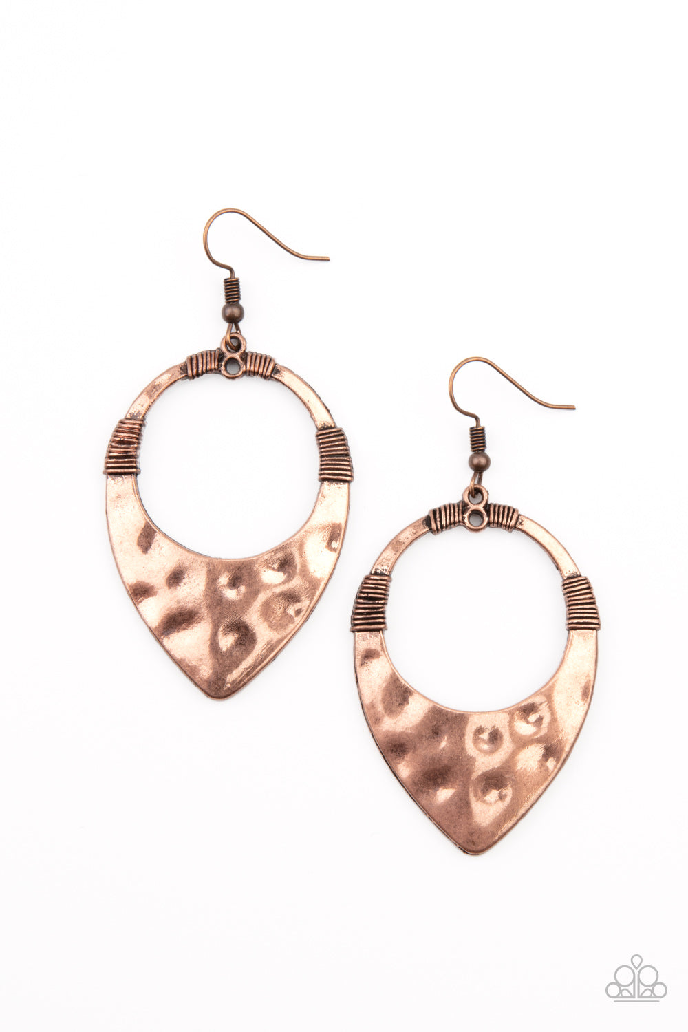 Instinctively Industrial - copper - Paparazzi earrings
