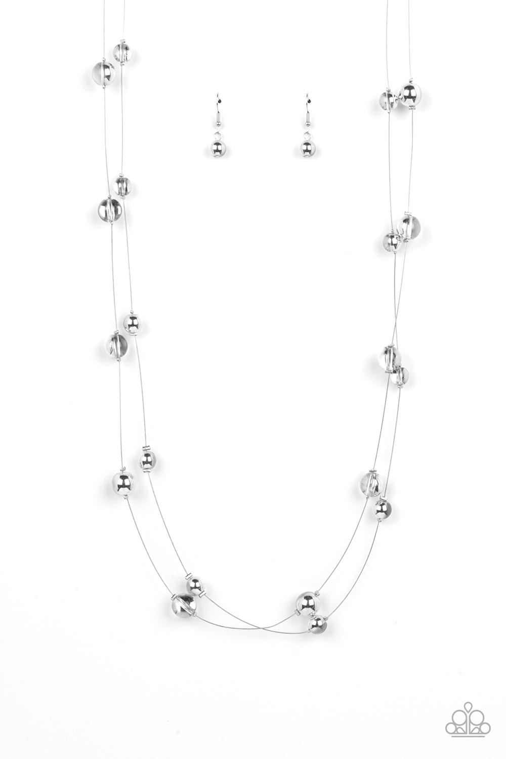 Interstellar Illusions - silver - Paparazzi necklace