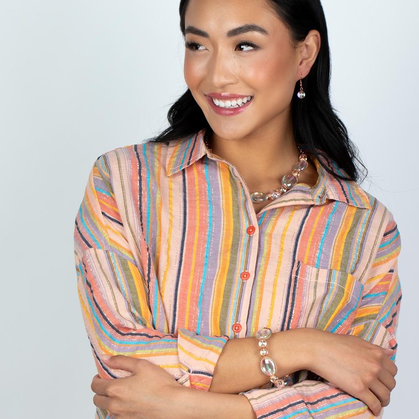 Iridescent Illusions - copper - Paparazzi bracelet