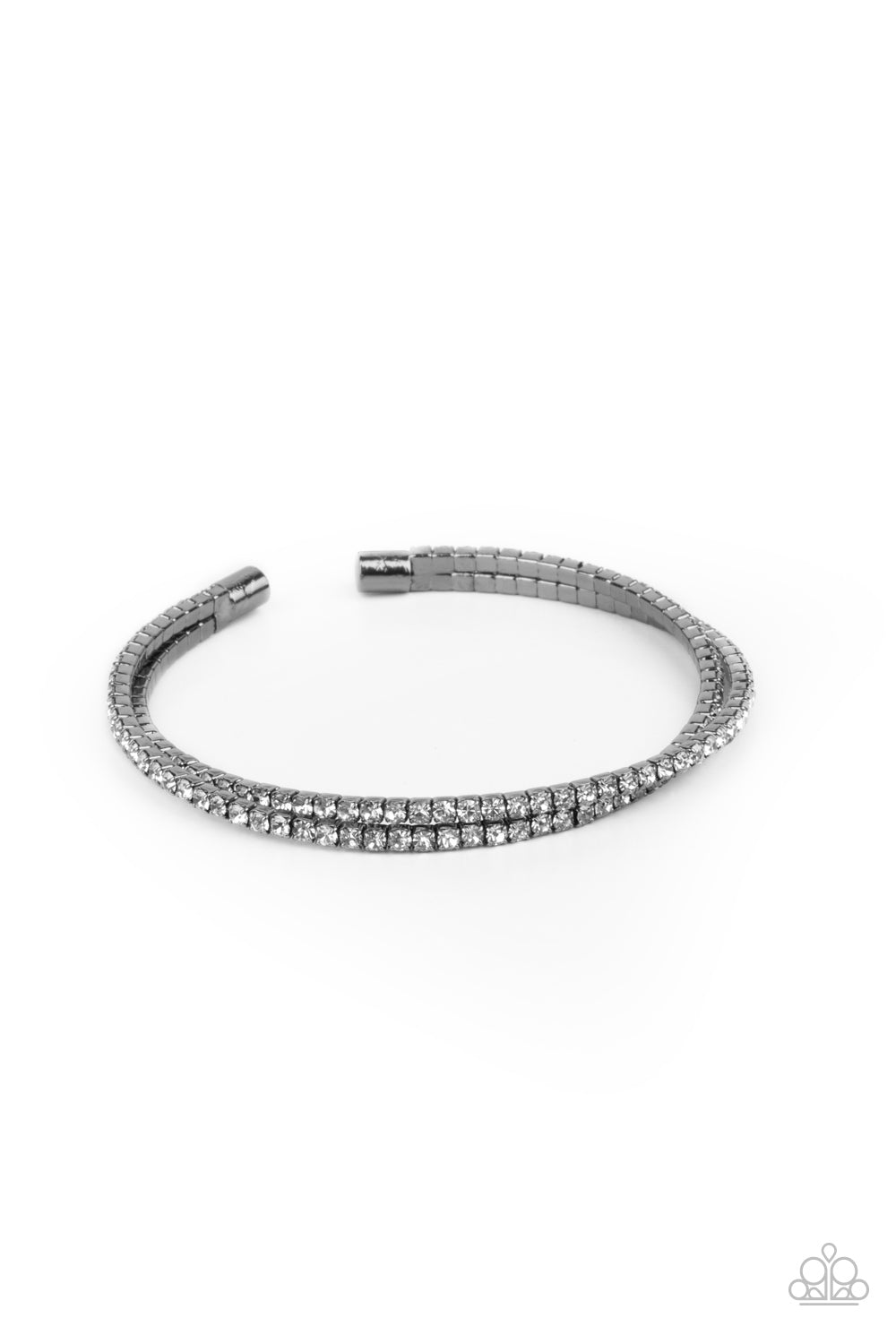 Iridescently Intertwined - black - Paparazzi bracelet