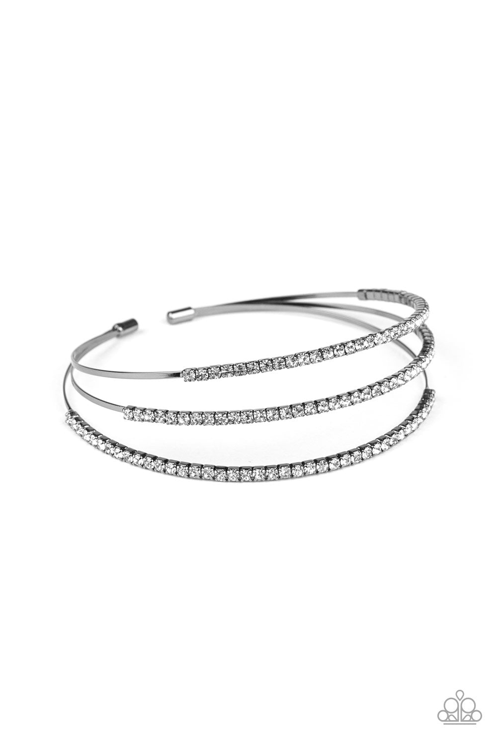 Iridescently Infatuated - black - Paparazzi bracelet