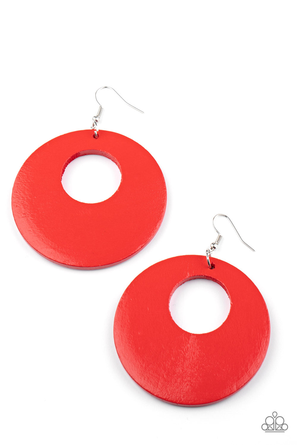Island Hop - red - Paparazzi earrings