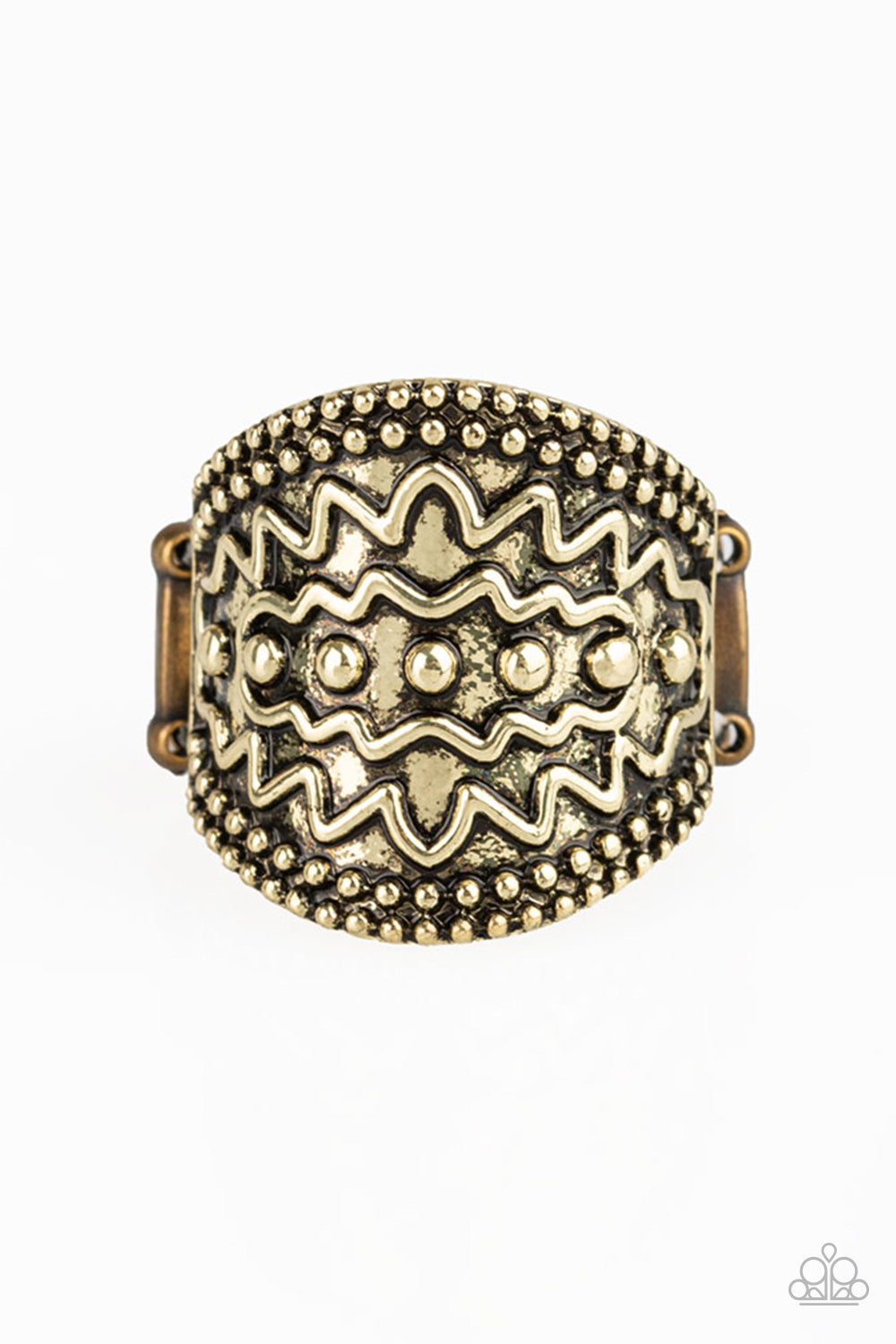 Island Rover - brass - Paparazzi ring