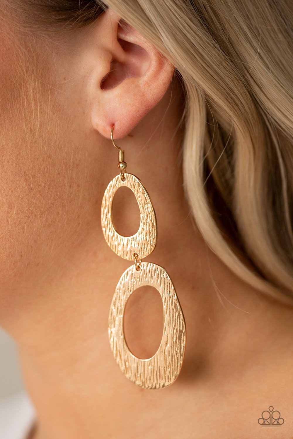 I've SHEEN It All-gold-Paparazzi earrings