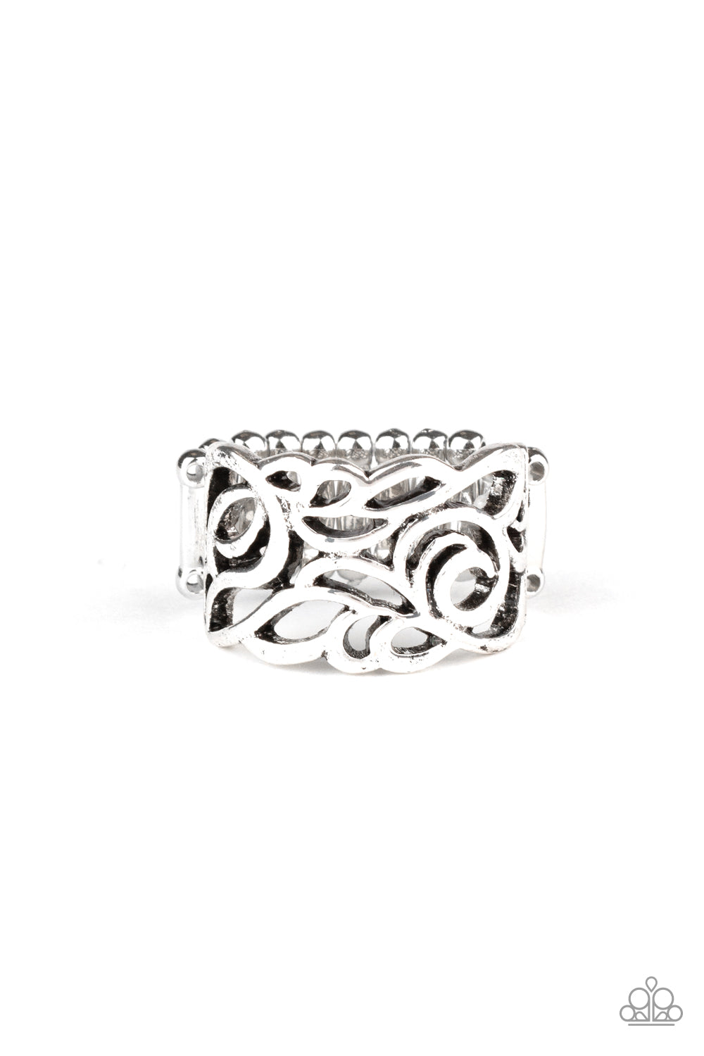 Ivy Leaguer - silver - Paparazzi ring