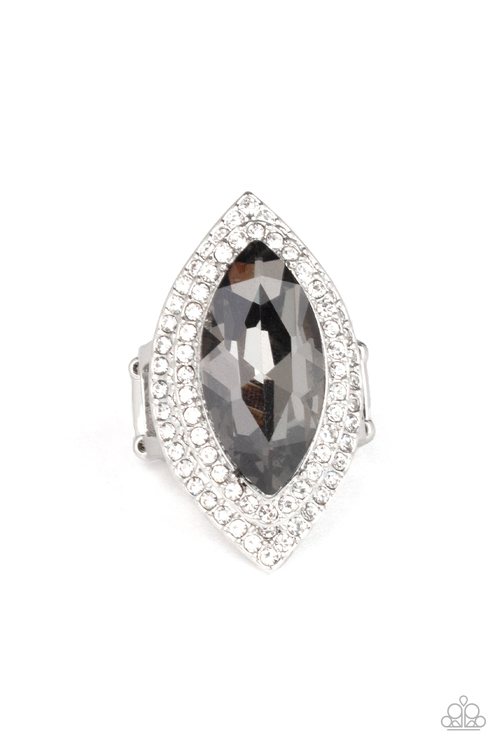 Jaw-Dropping Dazzle - silver - Paparazzi ring