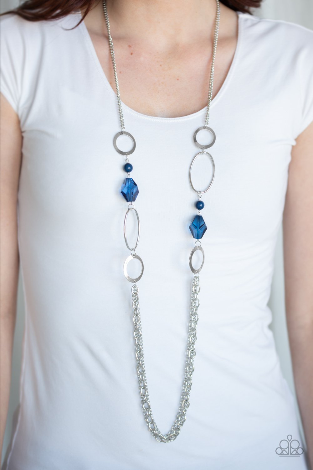 Jewel Jubilee-blue-Paparazzi necklace