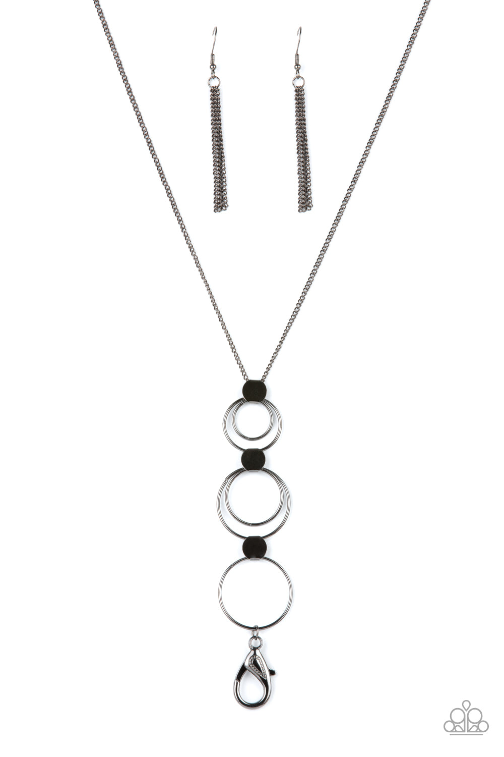 Join The Circle - black - Paparazzi LANYARD necklace
