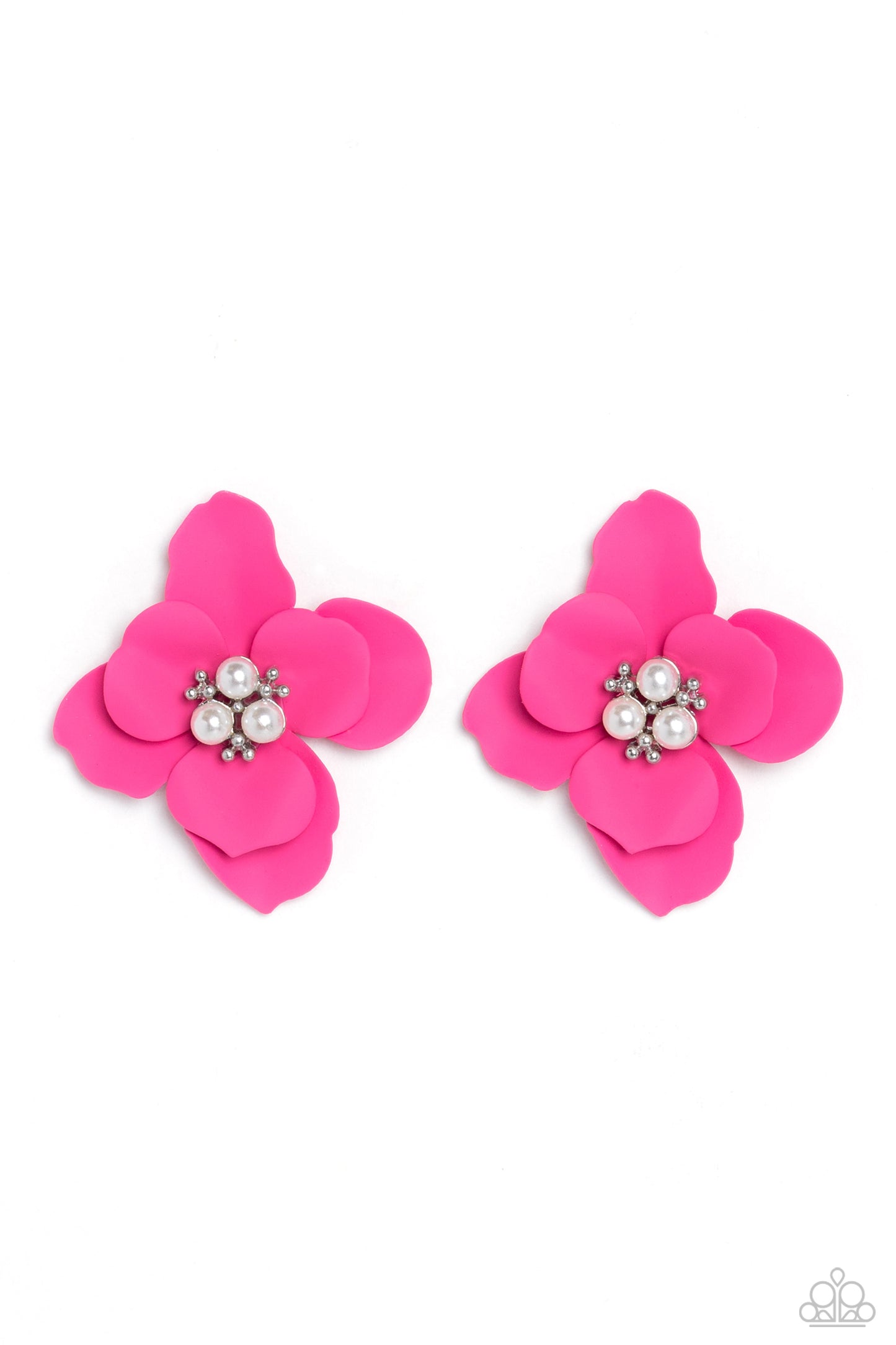 Jovial Jasmine - pink - Paparazzi earrings