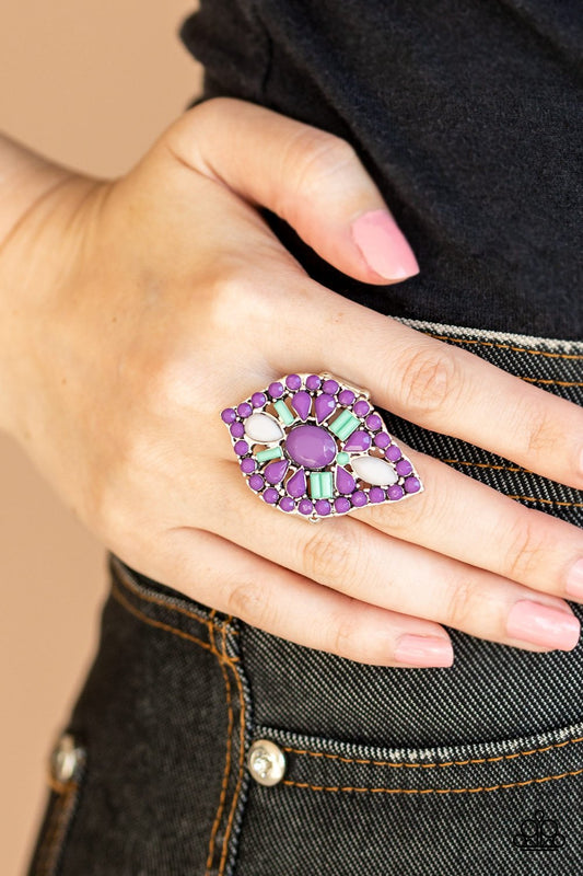 Jungle Jewelry-purple-Paparazzi ring