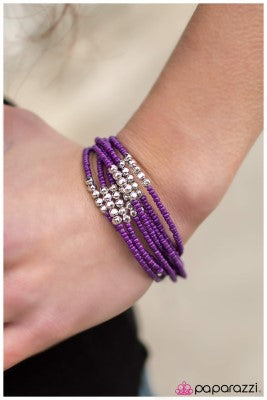 Just BEAD It! - Purple - Paparazzi Bracelet