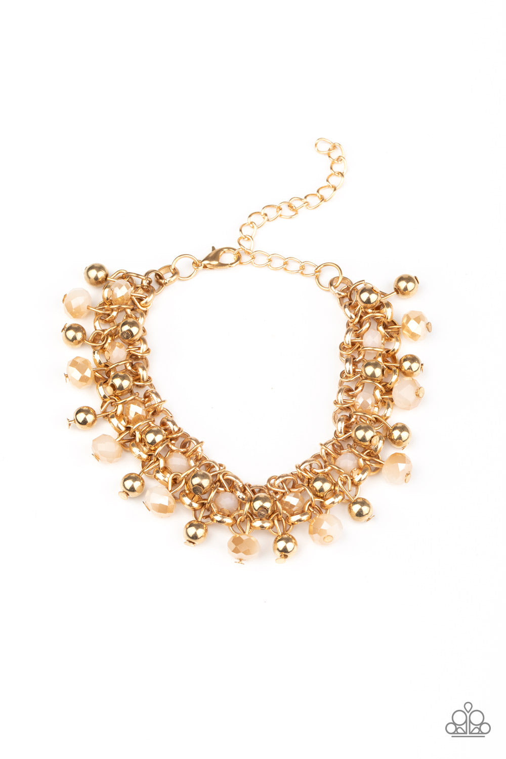 Just For The FUND Of It - gold - Paparazzi bracelet