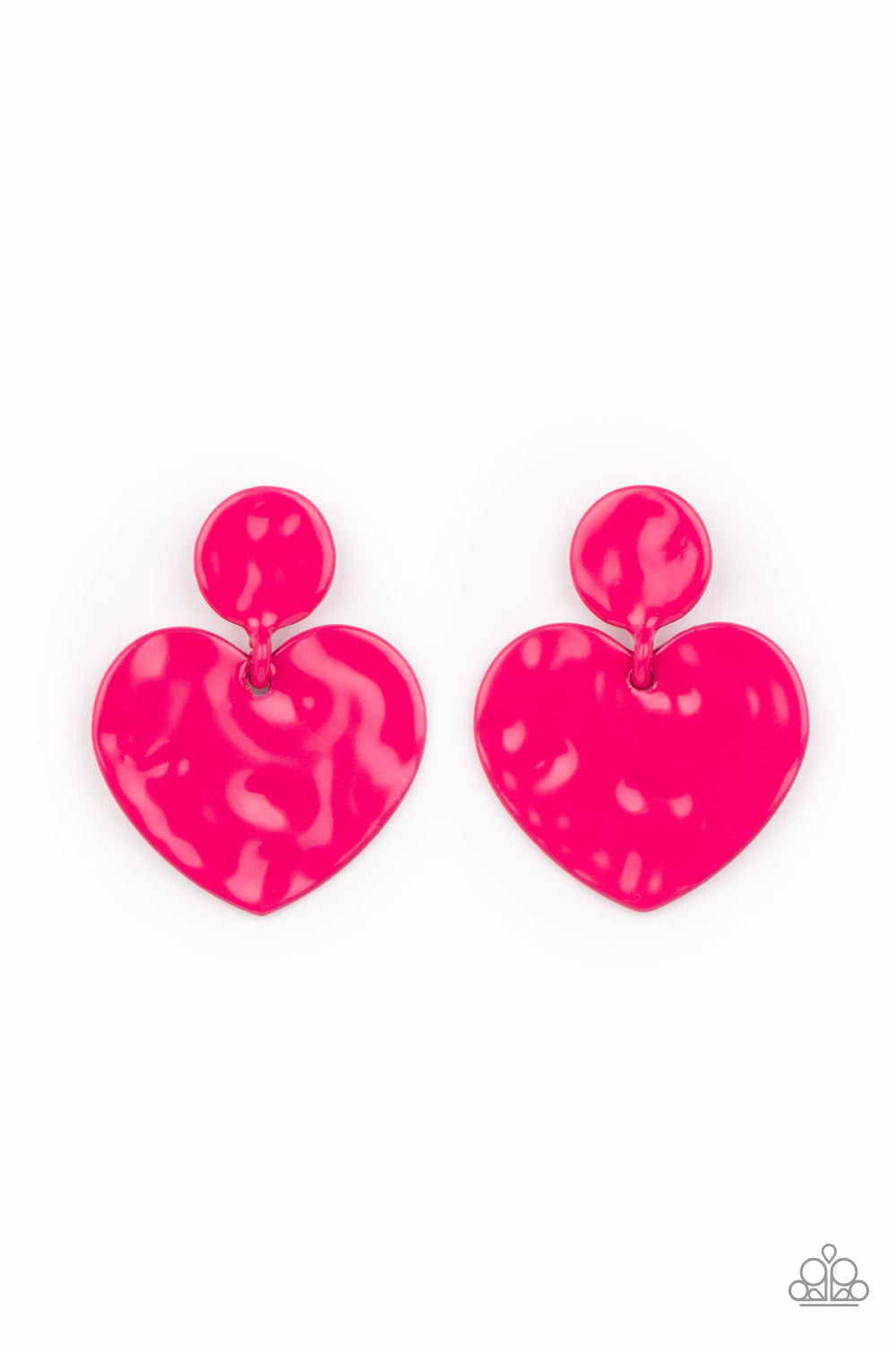 Just a Little Crush - pink - Paparazzi earrings