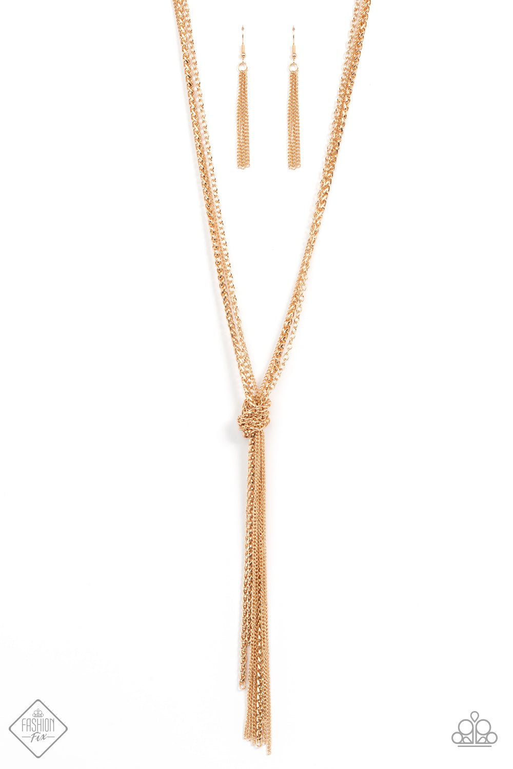 KNOT All There - gold - Paparazzi necklace