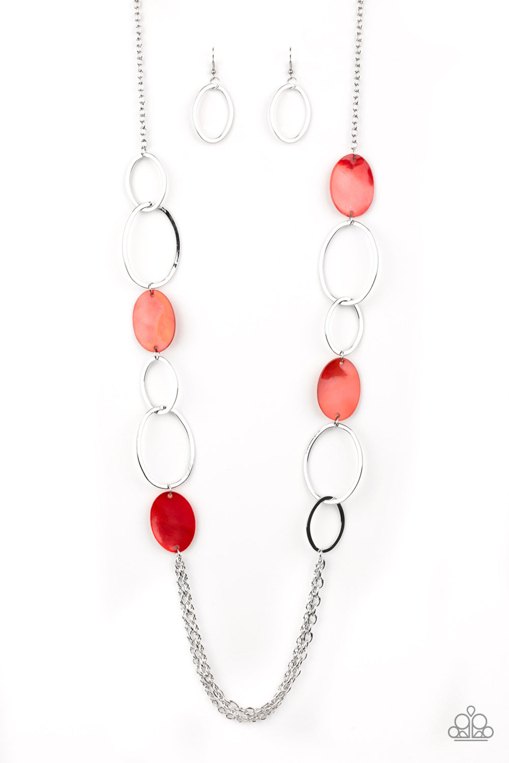 Kaleidoscope Coasts - red - Paparazzi necklace