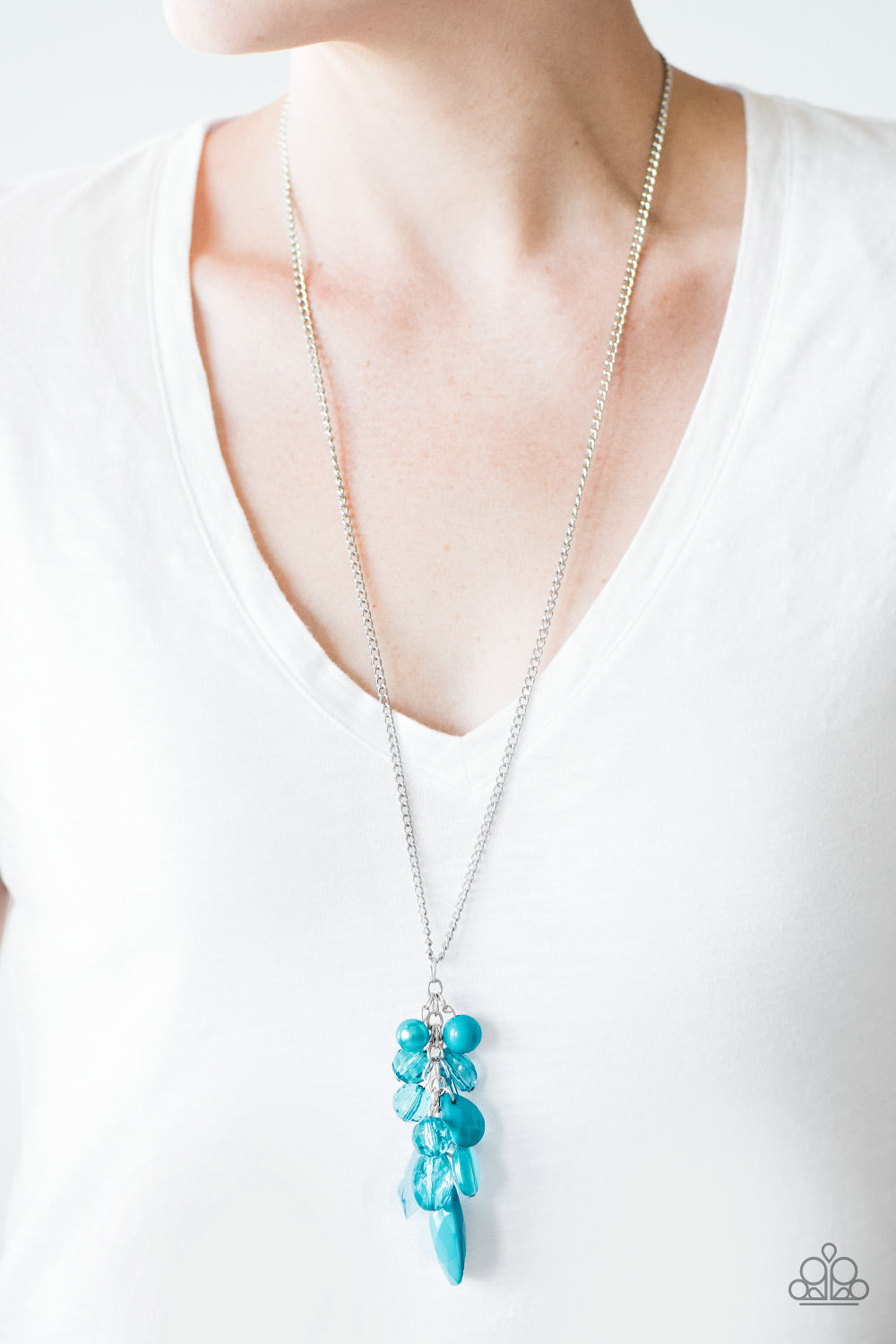 Keeping it Colorful - blue - Paparazzi necklace