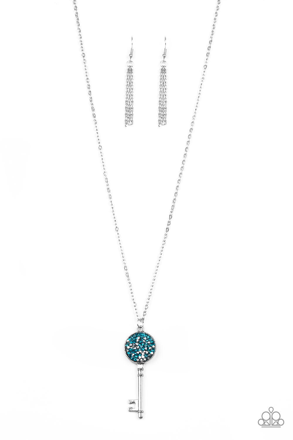 Key Keepsake - blue - Paparazzi necklace