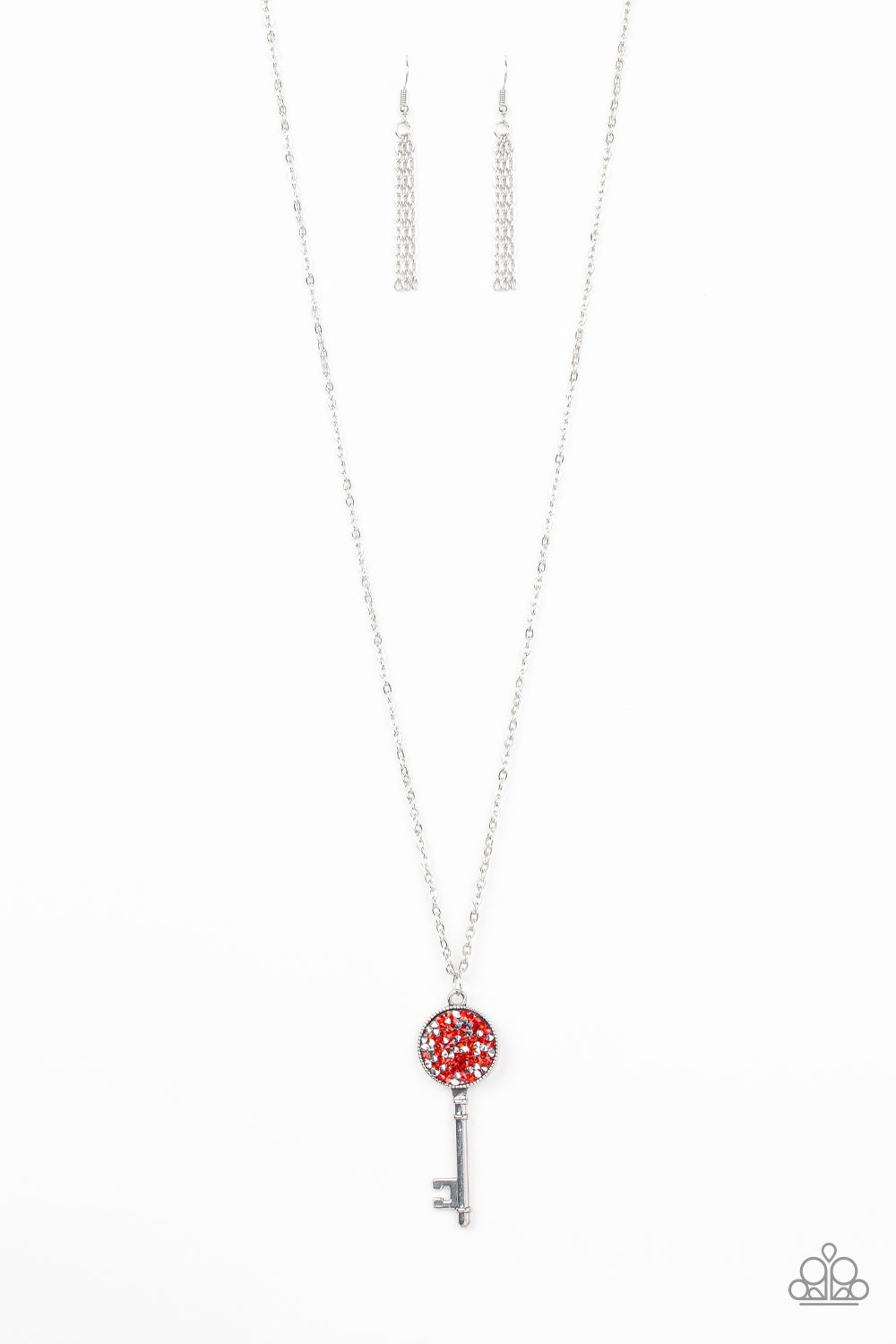 Key Keepsake - red - Paparazzi necklace