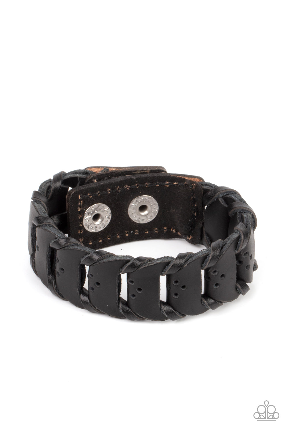 Knocked for a Loop - black - Paparazzi mens bracelet