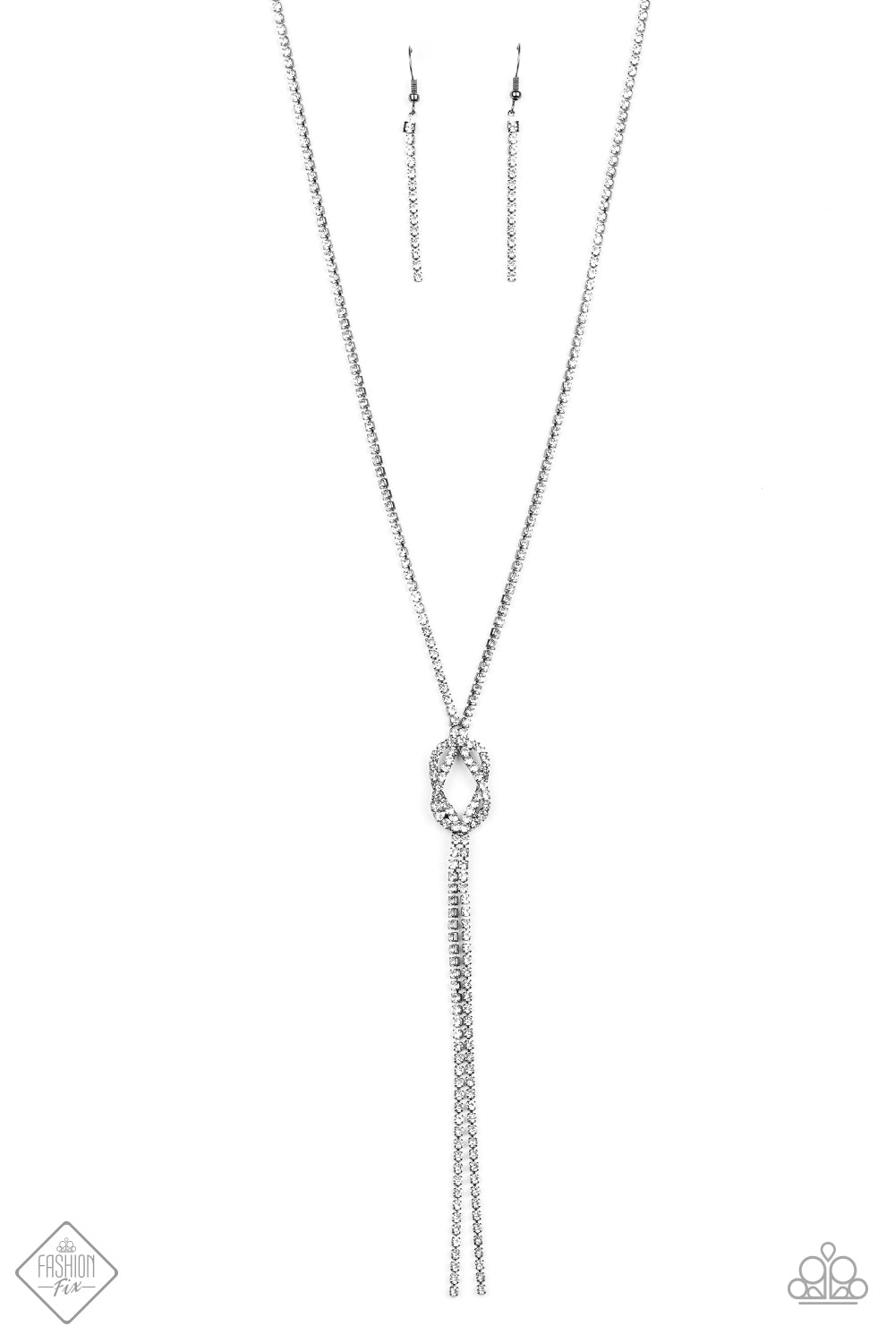 Knockout Knot - black - Paparazzi necklace