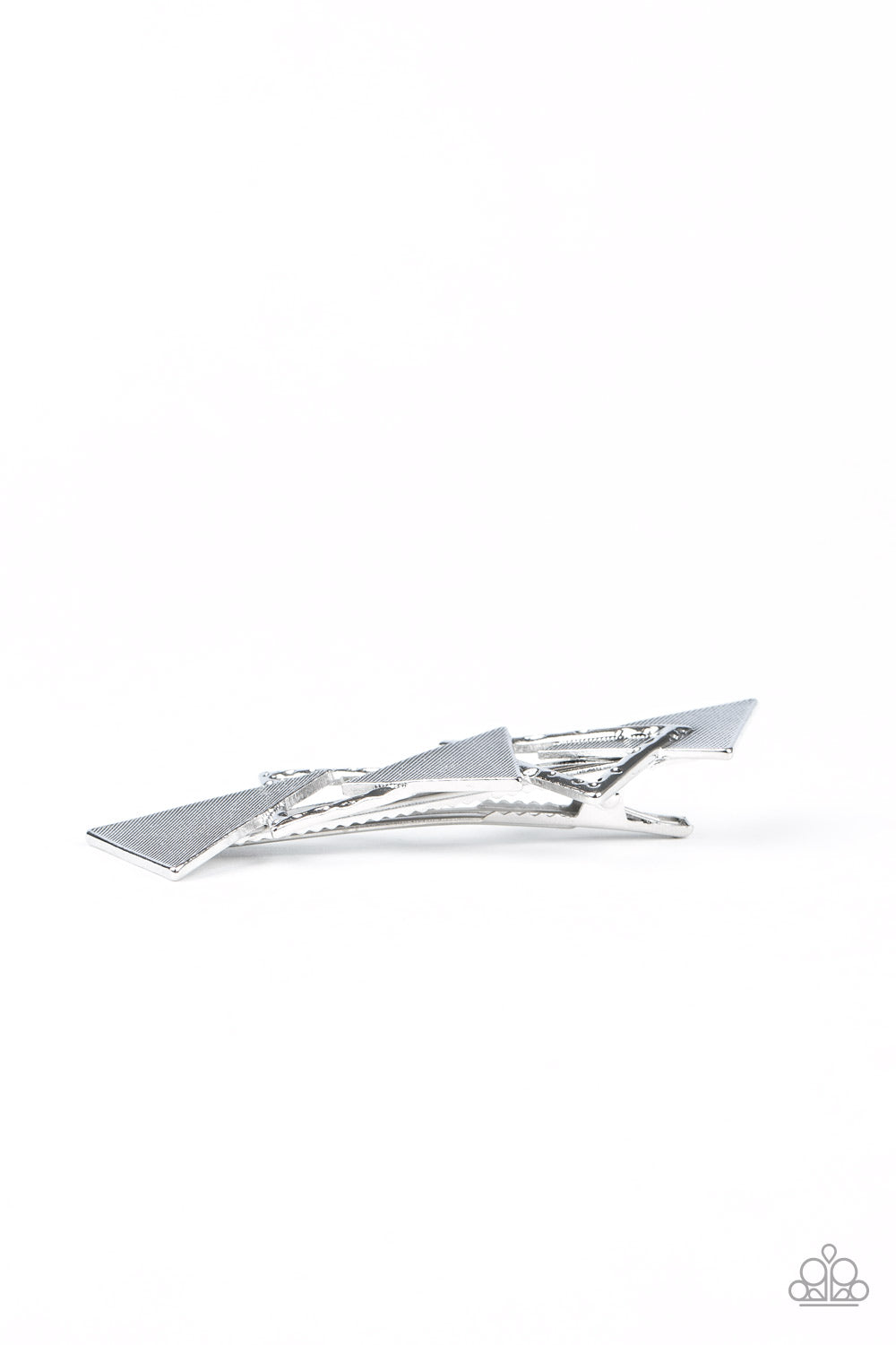 Know All the TRIANGLES - silver - Paparazzi hair clip