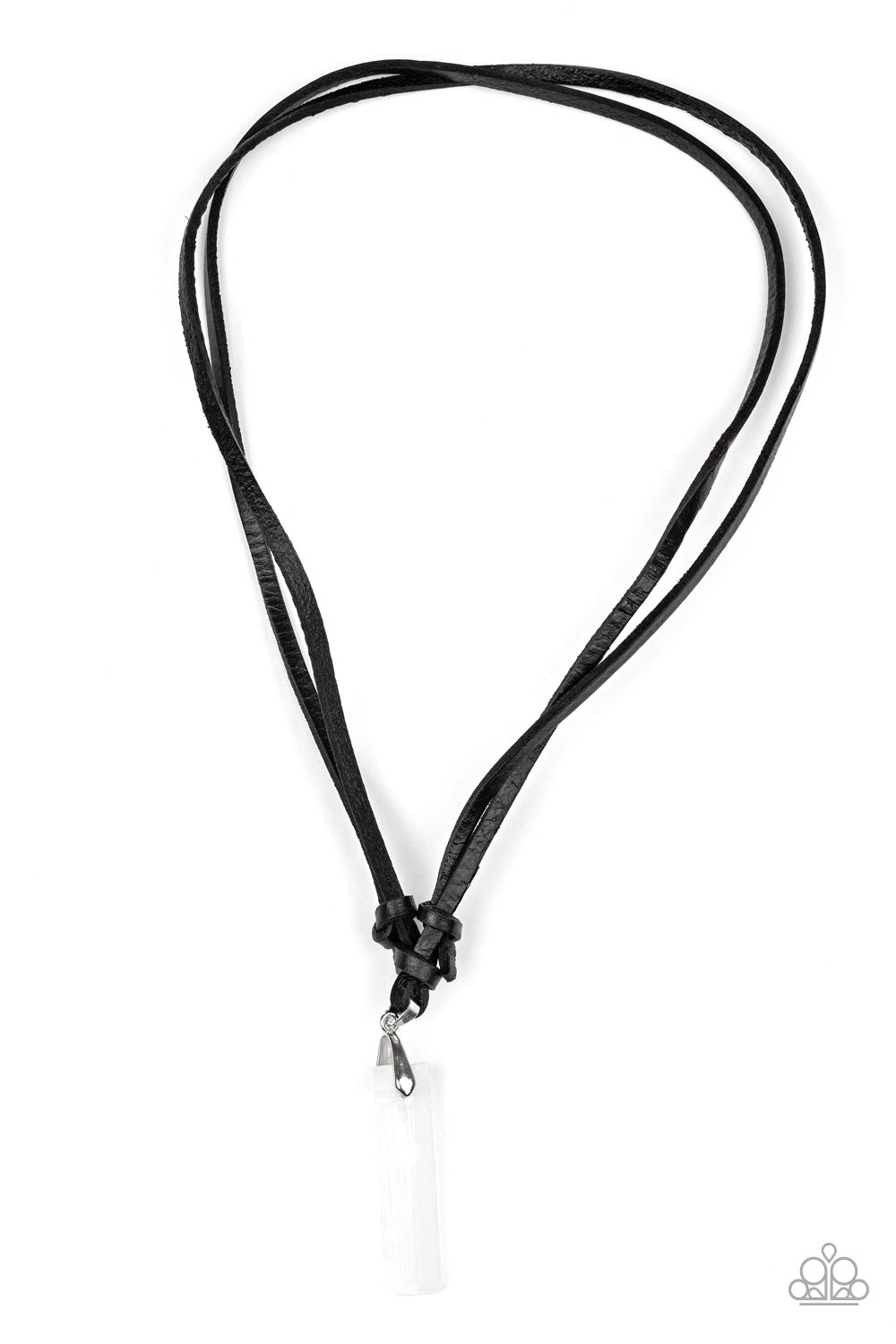 Kryptonite - white - Paparazzi MENS necklace