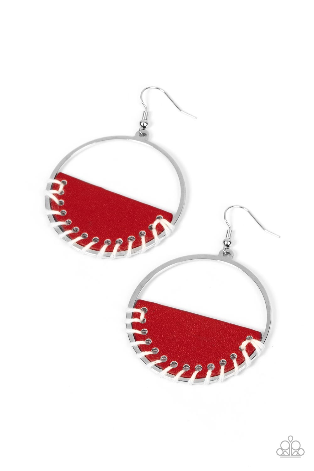 Lavishly Laid Back - red - Paparazzi earrings