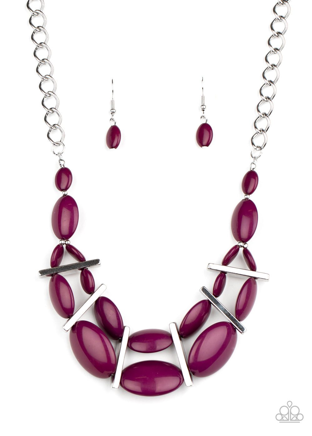 Law of the Jungle - purple - Paparazzi necklace
