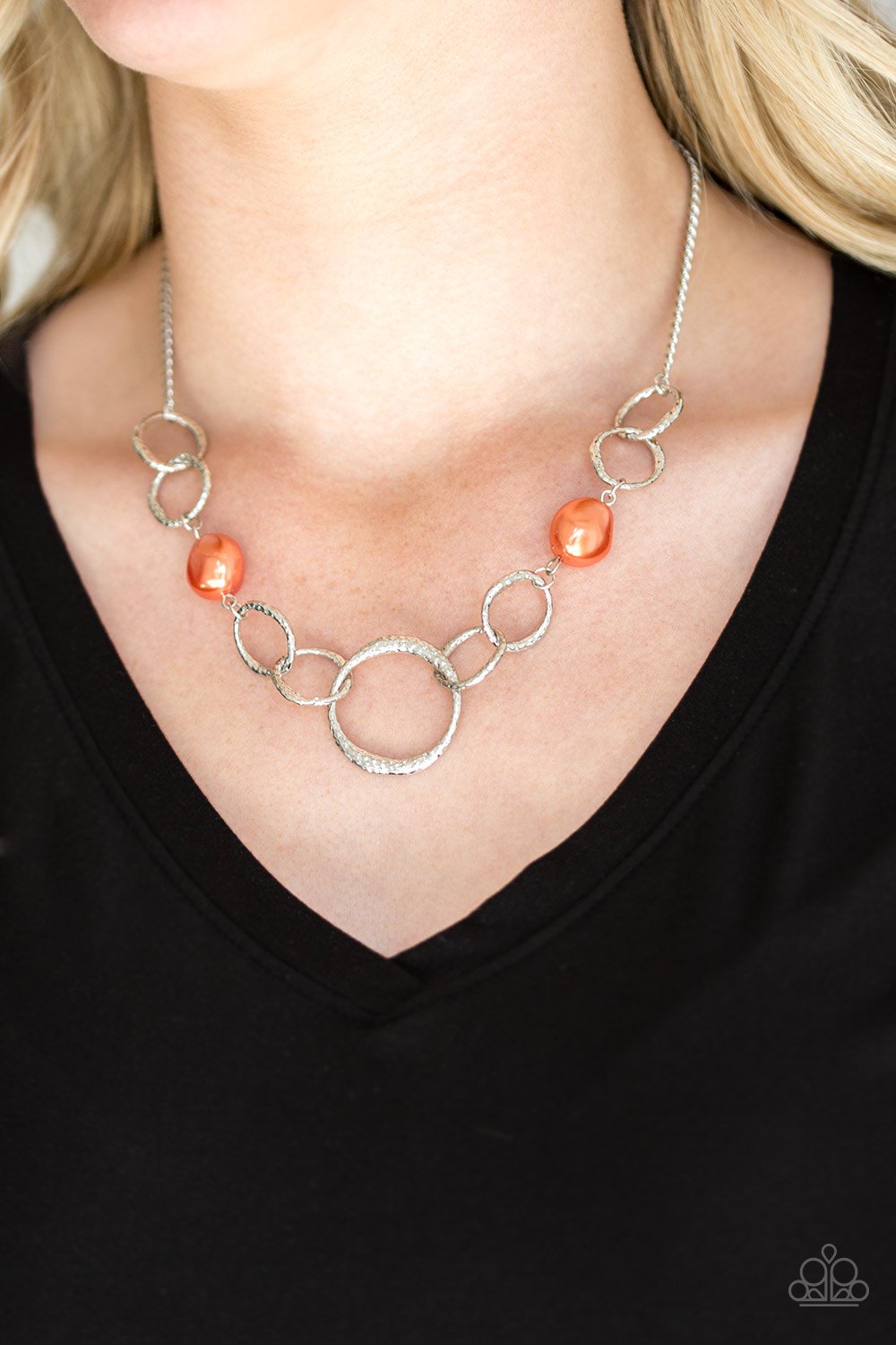 Lead Roll - orange - Paparazzi necklace