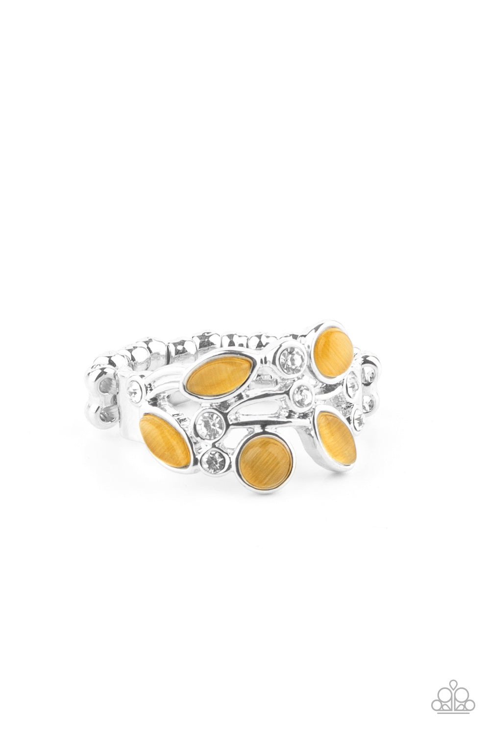 Leafy Luster - yellow - Paparazzi ring