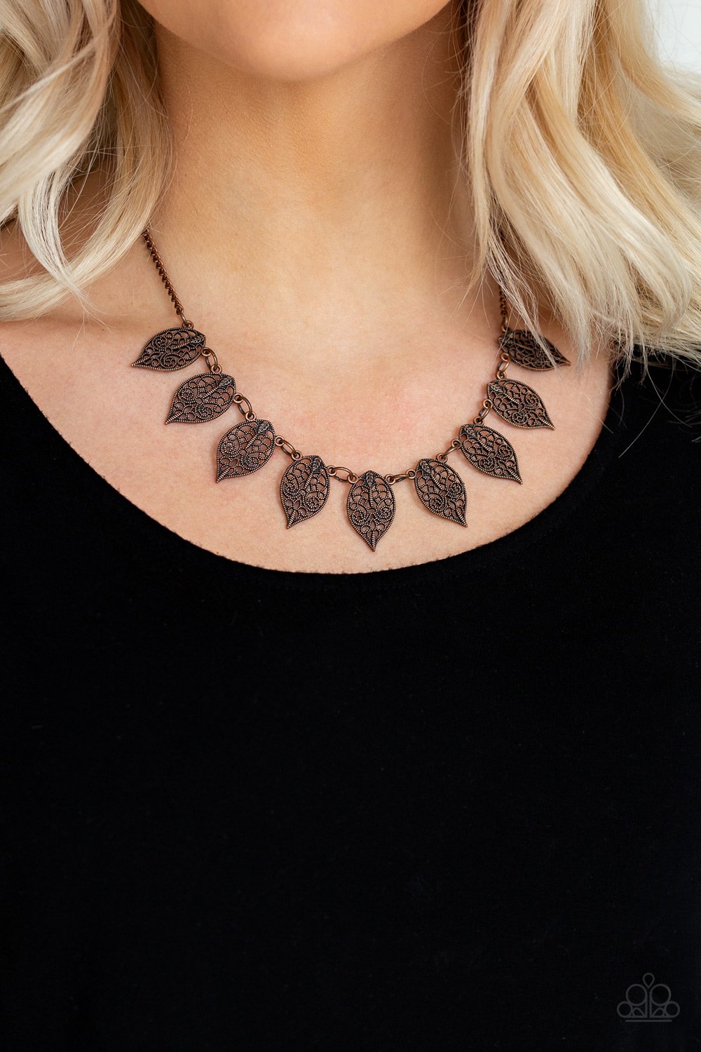 Leafy Lagoon - copper - Paparazzi necklace