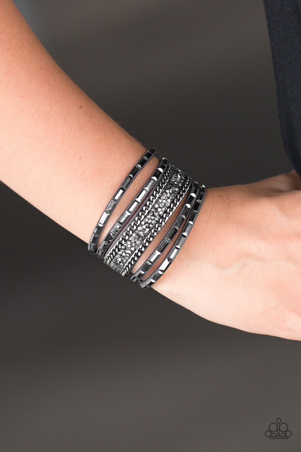 Less Bitter More Glitter - silver - Paparazzi bracelet