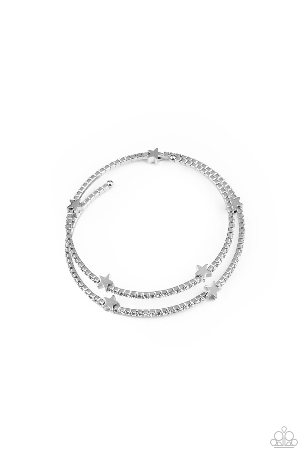 Let Freedom BLING - white - Paparazzi bracelet