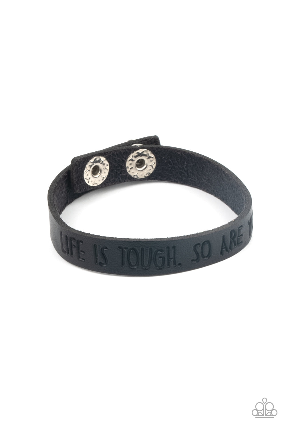 Life is Tough - black - Paparazzi bracelet
