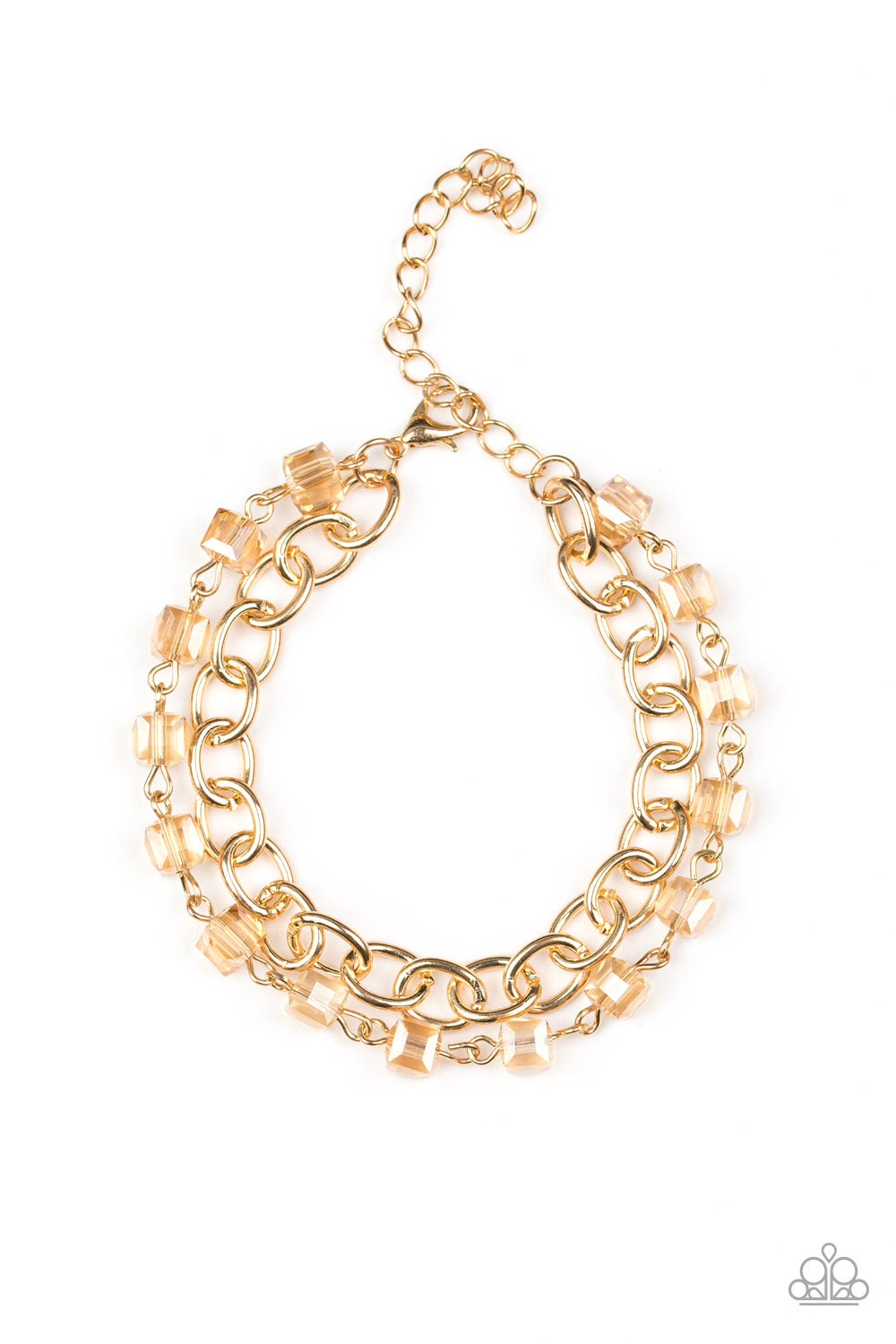 Life of the Block Party - gold - Paparazzi bracelet