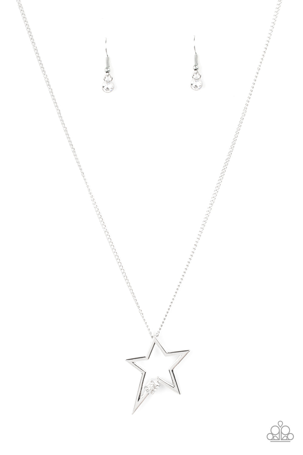 Light Up The Sky - white - Paparazzi necklace