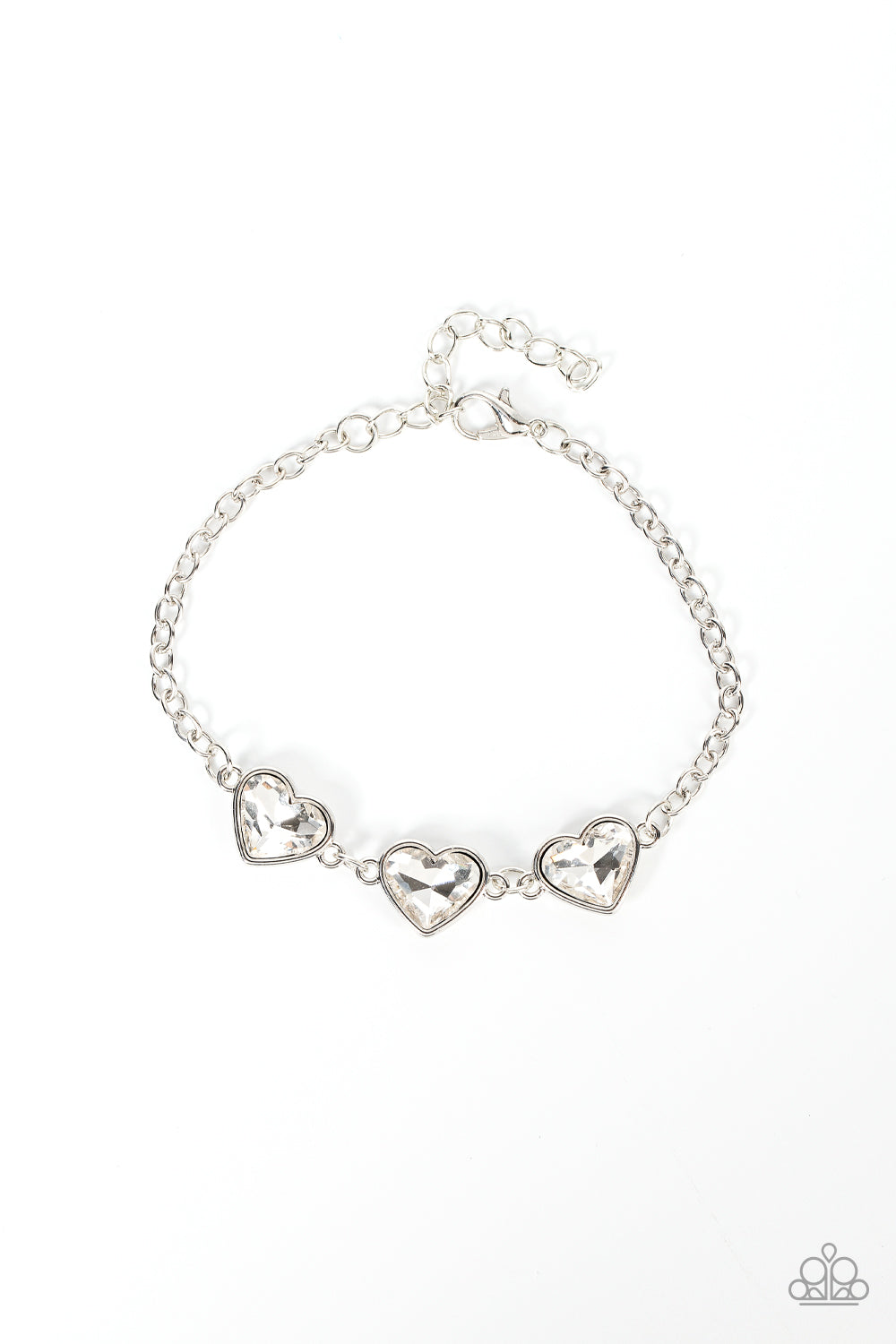 Little Heartbreaker - white - Paparazzi bracelet