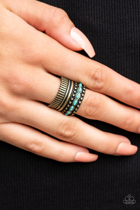 Local Flavor - brass - Paparazzi ring