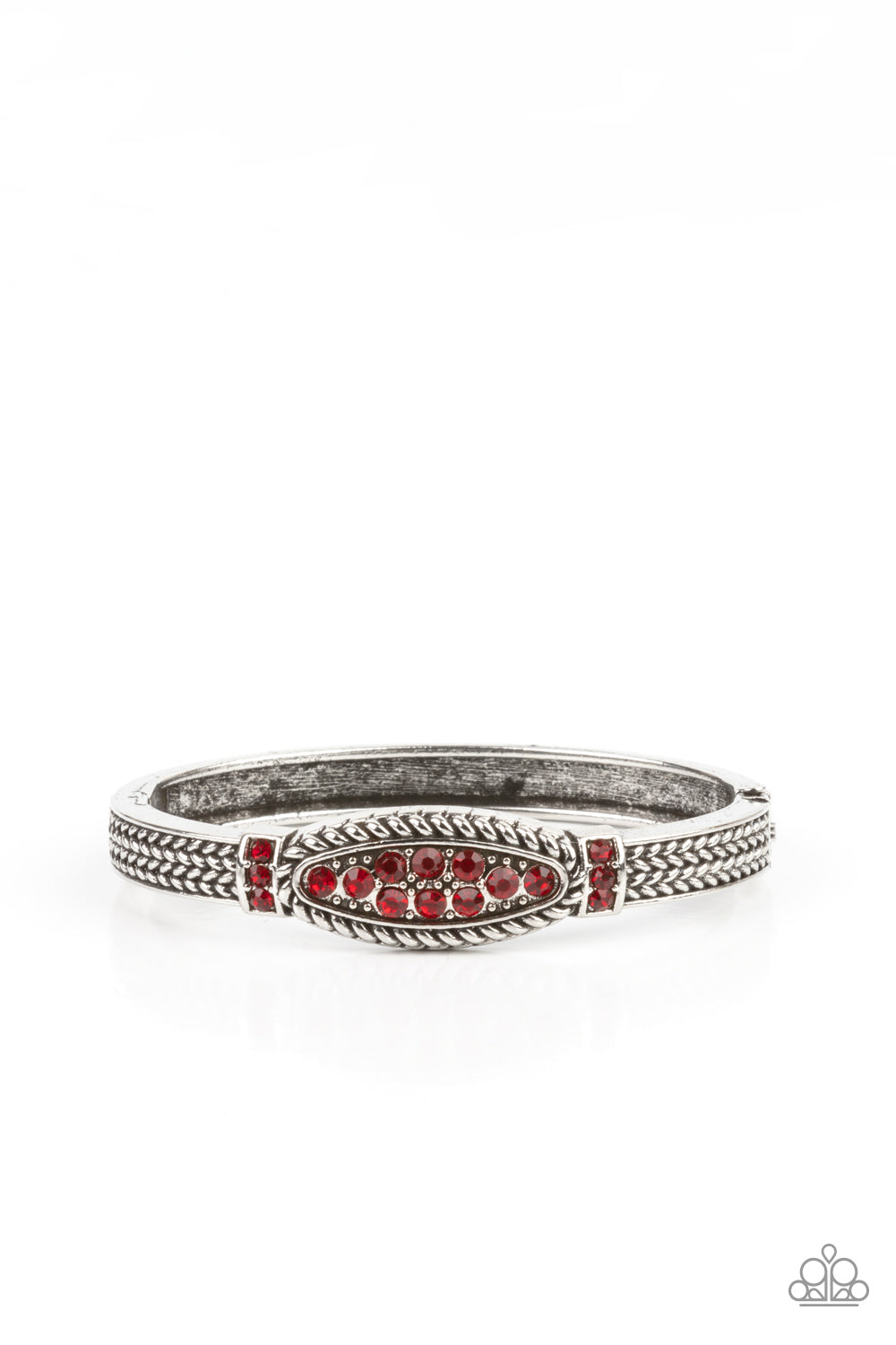 Locked in Luster - red - Paparazzi bracelet