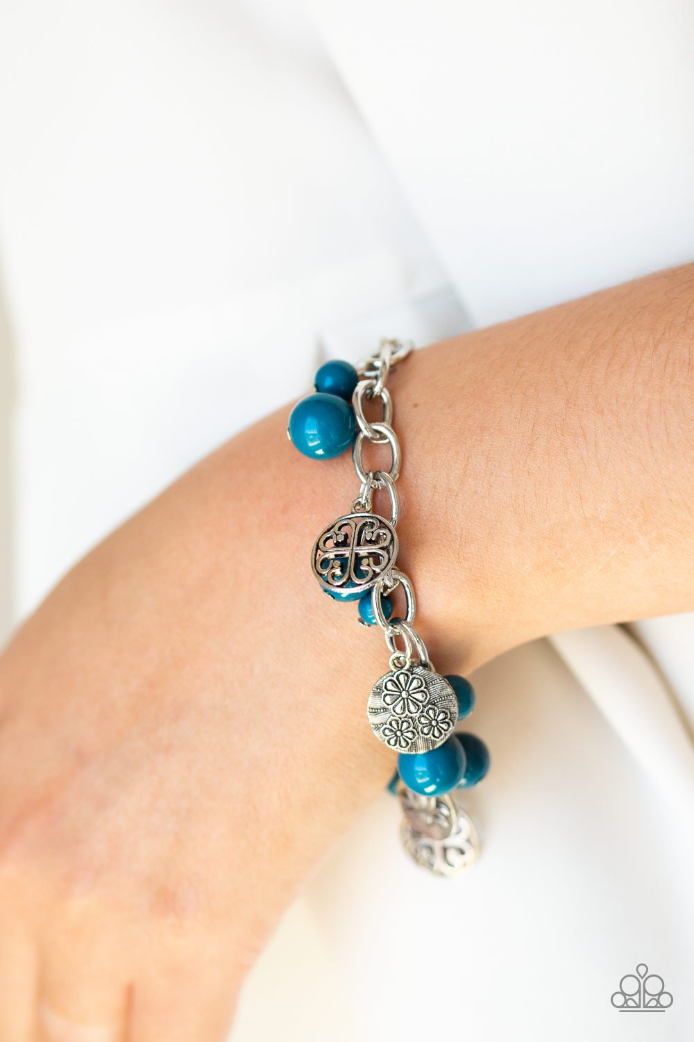 Lotus Lagoon-blue-Paparazzi bracelet