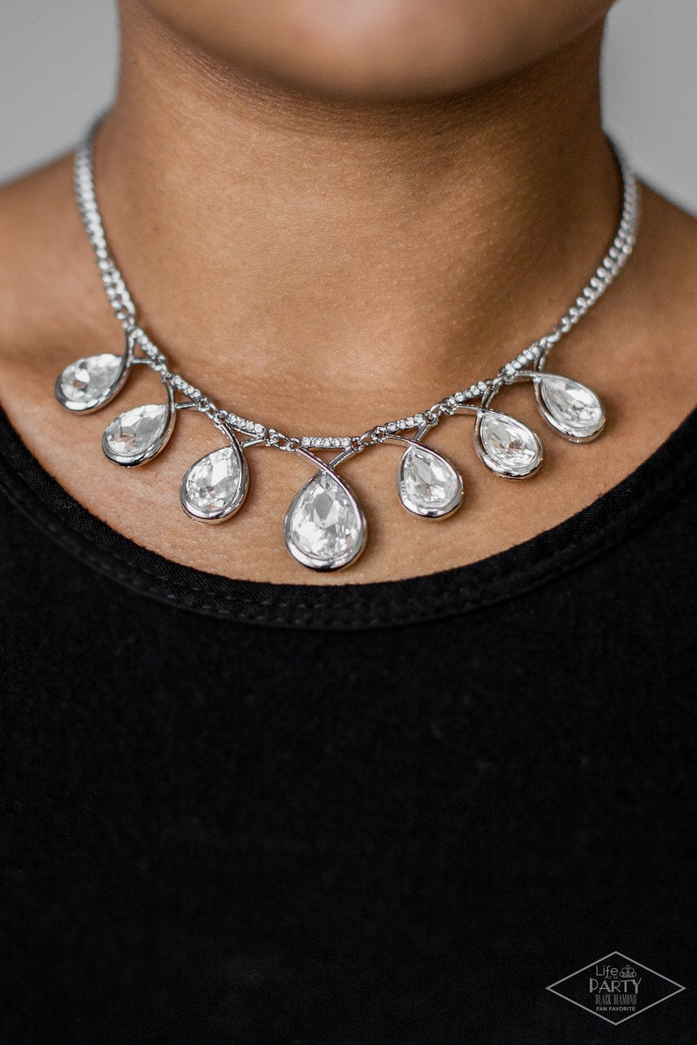 Love at Fierce Sight - white - Paparazzi necklace