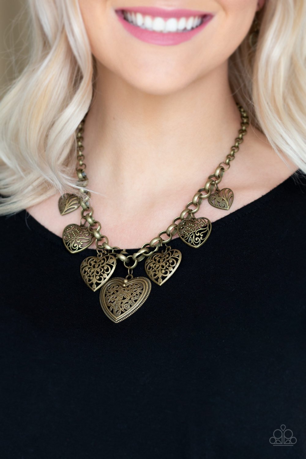 Love Lockets-brass-Paparazzi necklace