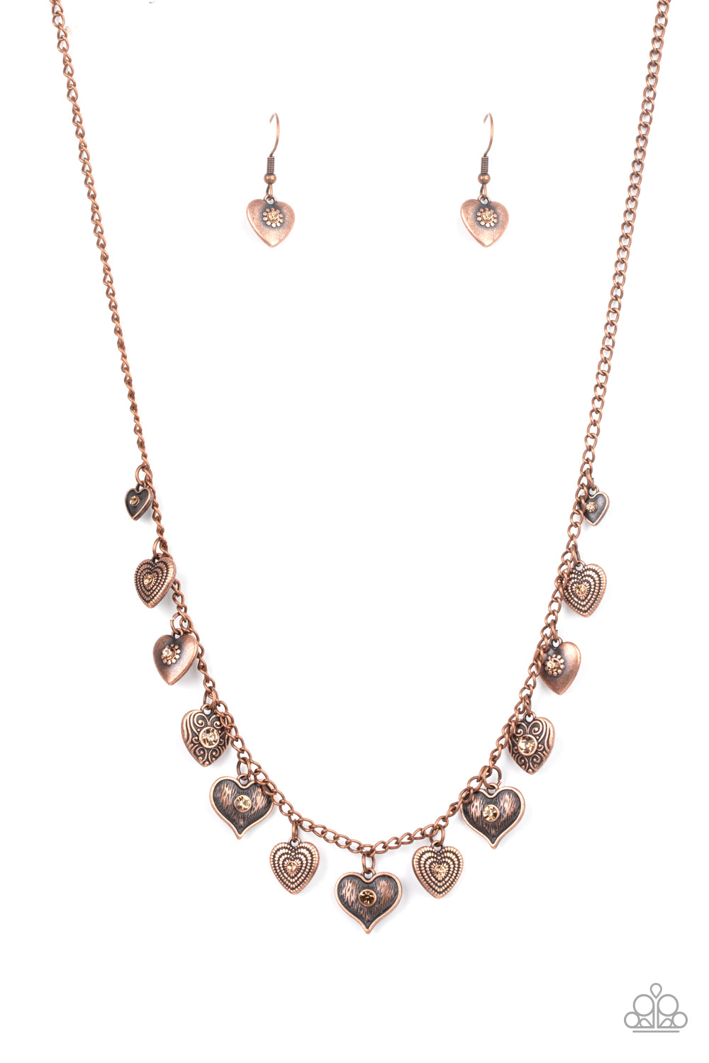 Lovely Lockets - copper - Paparazzi necklace