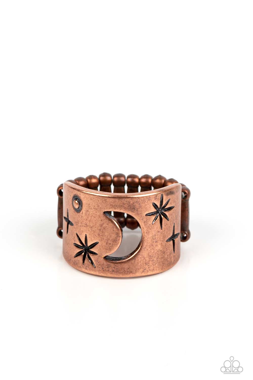 Lunar Levels - copper - Paparazzi ring