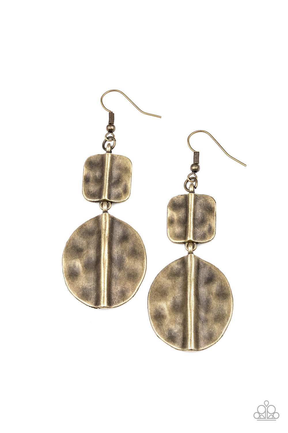 Lure Allure - brass - Paparazzi earrings