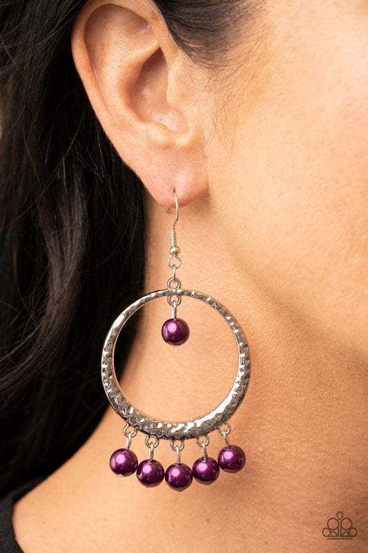 Luscious Luxury - purple - Paparazzi earrings