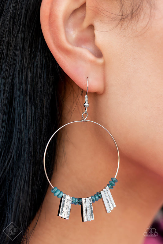 Luxe Lagoon - blue - Paparazzi earrings