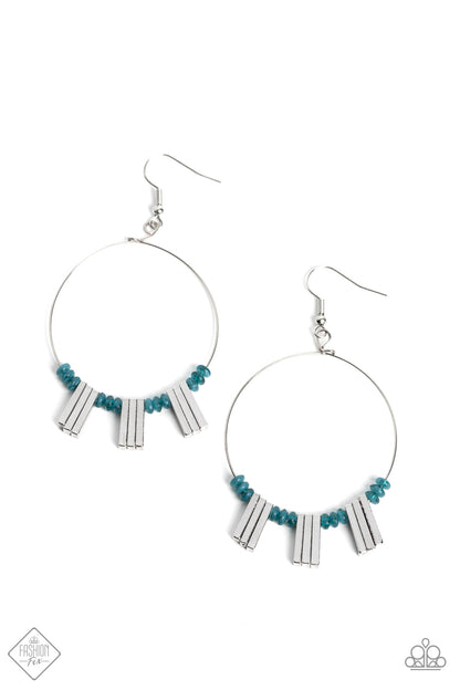 Luxe Lagoon - blue - Paparazzi earrings