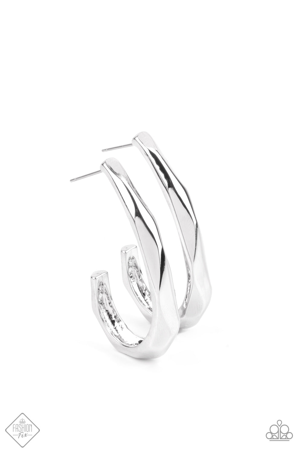 Made You HOOK - silver - Paparazzi earrings